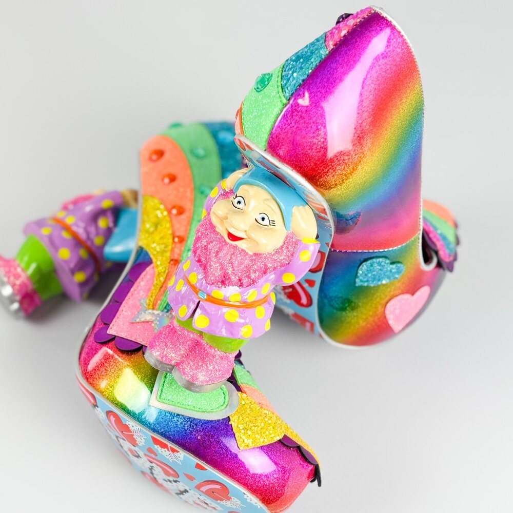 Irregular Choice I Just Gnome It Rainbow Glitter Heels – Size 39 / 8 - Picture 9 of 12